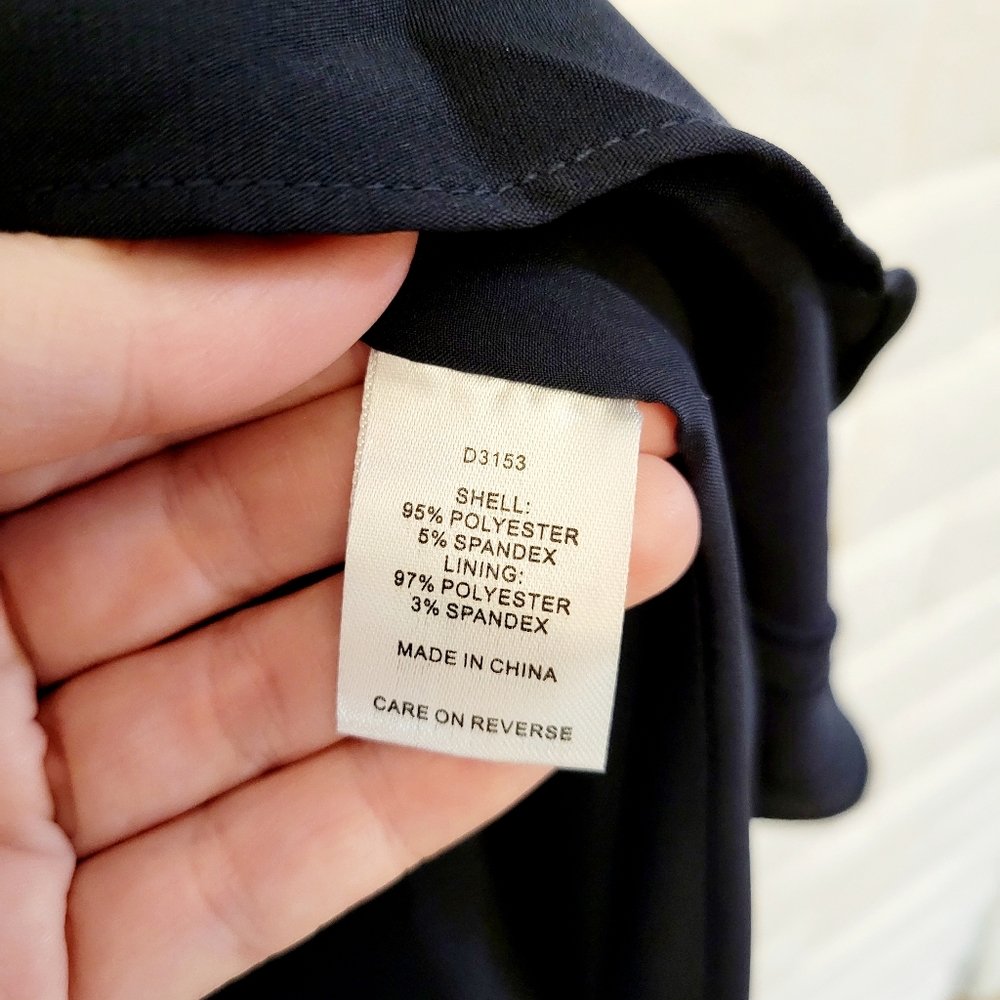 NWT Alexia Admor Navy Size 2 Flutter Hem Midi Dress with Embellished Straps - Picture 10 of 15
